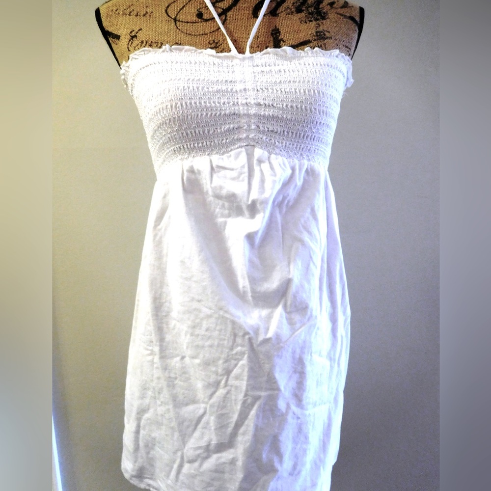 Fire Los Angeles Halter Strapless Babydoll Tunic Top